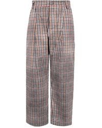 Pierre Louis Mascia - Pantalones con motivo pied de poule y pinzas - Lyst