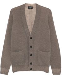 AROVESCIO - Button-Up Knitted Cardigan - Lyst