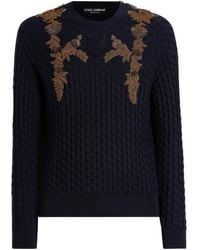 Dolce & Gabbana - Maglione Con Decorazione - Lyst