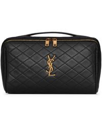 Saint Laurent - Gaby Quilted Make Up Bag - Lyst