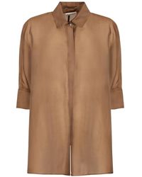 Blanca Vita - Chemise À Effet De Transparence - Lyst