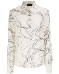 Fabiana Filippi - Abstract-Print Long-Sleeve Shirt - Lyst