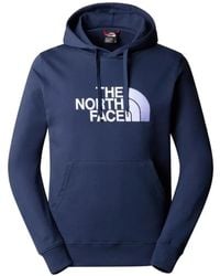 The North Face - Logo-Print Drawstring Hoodie - Lyst