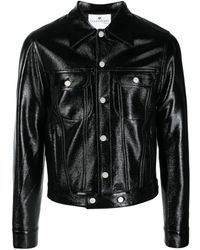 Courreges - Faux-leather Button-up Jacket - Lyst
