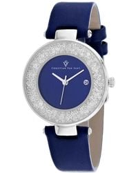 Christian Van Sant - Dazzle Crystal-Embellished 34Mm Watch - Lyst