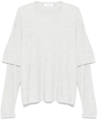 AYA MUSE - T-Shirt Con Design A Strati - Lyst