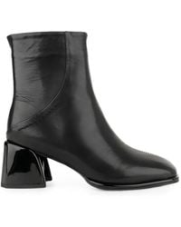Linda Baumann - Sculptural-Heel Leather Ankle Boots - Lyst