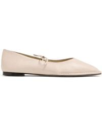 Alohas - Sway Cream Leather Ballet Flats - Lyst