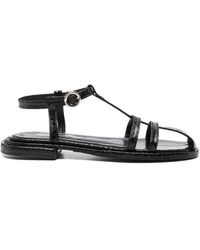 Nicole Saldaña - Crocodile-Embossed Sandals - Lyst