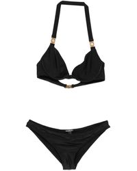 Balmain - Top De Bikini Con Cuello Halter - Lyst
