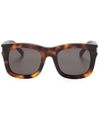Saint Laurent - Sl 650 Monceau Square-Frame Sunglasses - Lyst