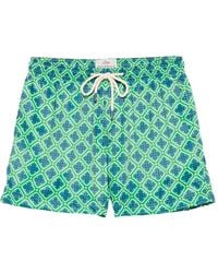 Peninsula - Pantelleria Geometric-Print Swim Shorts - Lyst