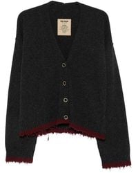 Uma Wang - Distressed-Trim Oversized Cardigan - Lyst