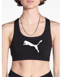 PUMA - Pwrshape Forever Logo Sports Bra - Lyst
