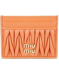 Miu Miu - Portacarte Con Motivo Matelassé - Lyst