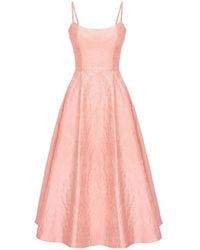 POST MERIDIEM - Scoop-Neck Corset-Style Midi Dress - Lyst