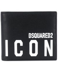DSquared² - Icon Logo Print Wallet - Lyst