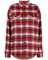 DSquared² - Geruite Blouse - Lyst