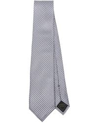 Brioni - Geometric-Pattern Silk Tie - Lyst