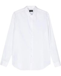 Giorgio Armani - Long-Sleeve Linen Shirt - Lyst