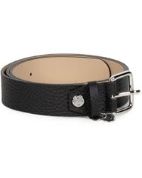 Gianni Chiarini - Grained Leather Buckle-Fastening Belt - Lyst