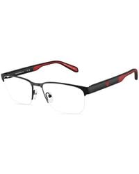 Emporio Armani - Rectangle-Frame Glasses - Lyst