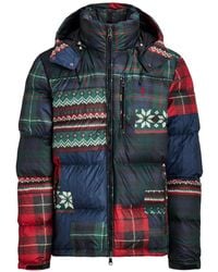 Polo Ralph Lauren - The Gorham Patchwork-Print Down Jacket - Lyst