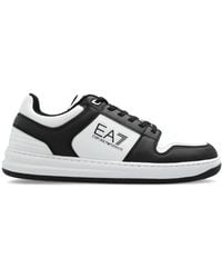 EA7 - Lace-Up Logo-Print Trainers - Lyst