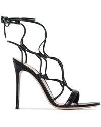 Gianvito Rossi - Giza 105mm Leather Sandals - Lyst