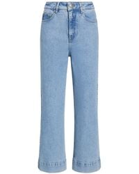 Cinq À Sept - Joey Cropped Wide-Leg Jeans - Lyst