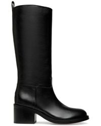 Bally - Peggy Leather Knee-High Boots - Lyst