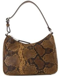 Samsøe & Samsøe - Sacima Snakeskin-Effect Shoulder Bag - Lyst