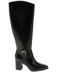 Ralph Lauren - Raelynn Buckle-Detail Knee-High Boots - Lyst