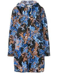 Marni Lichtgewicht Jas Met Konijnprint - Blauw