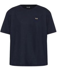 EA7 - Logo-Plaque T-Shirt - Lyst