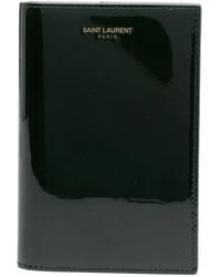 Saint Laurent - Patent-Leather Passport Holder - Lyst