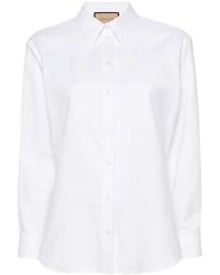 Gucci - Katoenen Blouse Met Knopen - Lyst