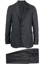 Lardini - Checked Peak-Lapels Single-Breasted Suit - Lyst