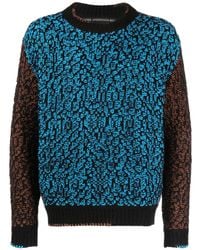 ANDERSSON BELL - Intarsia-Knit Crew-Neck Sweatshirt - Lyst