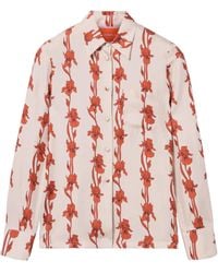 La DoubleJ - Hemd Mit Iris-Print - Lyst