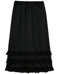 Simone Rocha - Ruffled-Hem Midi Skirt - Lyst