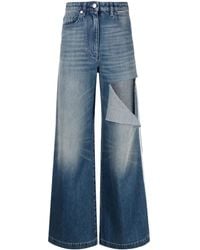 Peter Do - Ripped Wide-Leg Jeans - Lyst
