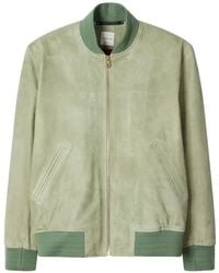 Paul Smith - Light Suede Bomber Jacket - Lyst