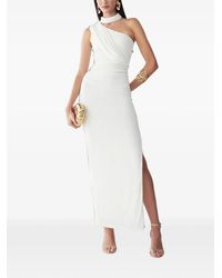 BWLDR - Annie One-Shoulder Ruched Maxi Dress - Lyst