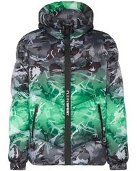 Philipp Plein - Camouflage-pattern Hooded Padded Jacket - Lyst