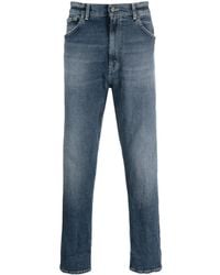 Dondup - Straight-Leg-Jeans Mit Logo-Patch - Lyst