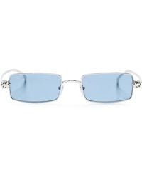 Cartier - Panthère De Cartier Rectangle-Frame Sunglasses - Lyst