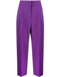 Fabiana Filippi - High-waisted Tapered Trousers - Lyst
