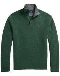 Polo Ralph Lauren - Logo-Embroidered Quarter-Zip Sweater - Lyst