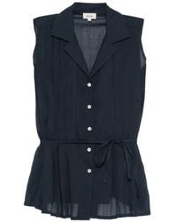 Diega - Pleated Blouse - Lyst